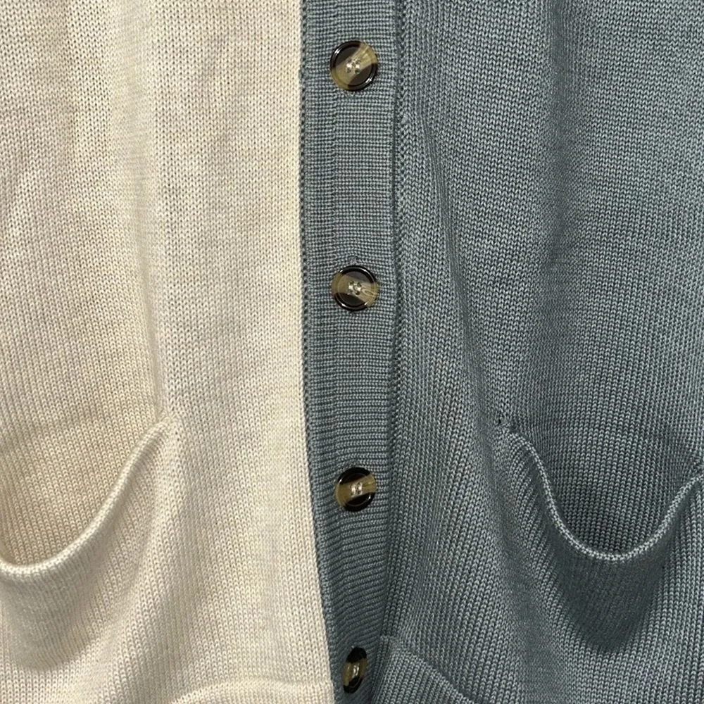 Knot Sisters  Color Block Oversized Cardigan(Size Small) - Image 8