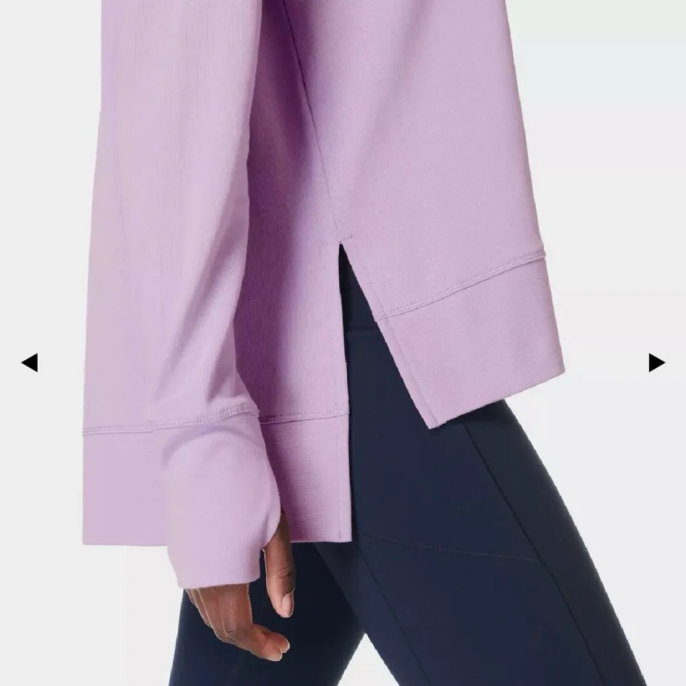 NWT | Sweaty Betty After Class Split Sweatshirt | Purple | Oversized Small | - Image 6