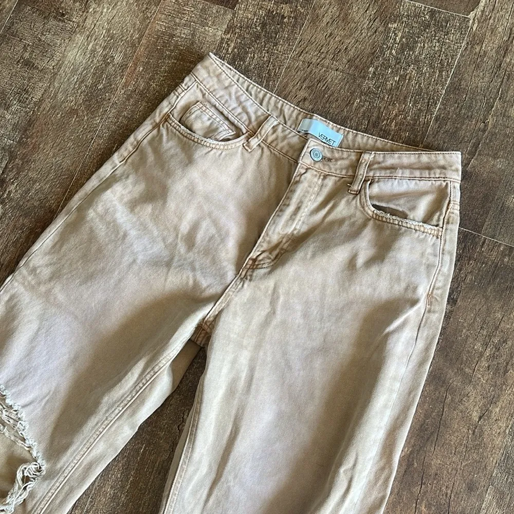 Vervet Kiss of California 90's Vintage Super High Rise Crop Flare Jeans - Image 9