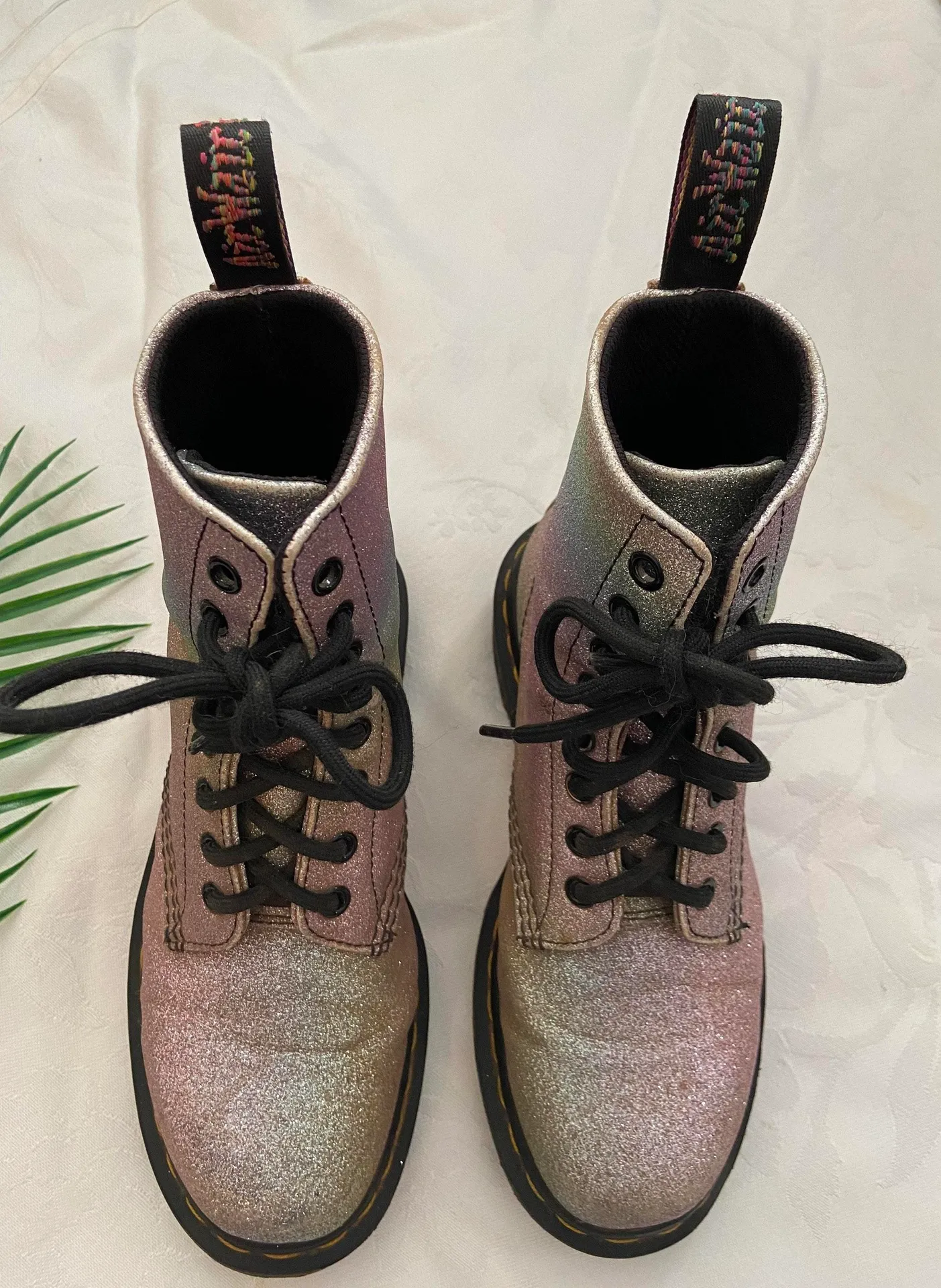 Dr. Martens Pascal Glitter Combat Boots - Image 3