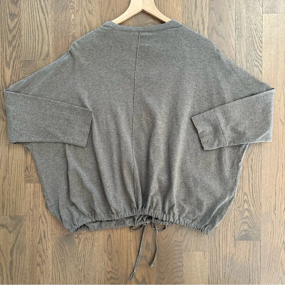 Oska Cashmere Blend Drawstring Waist Oversize Cardigan Sweater Light Brown Large - Image 7