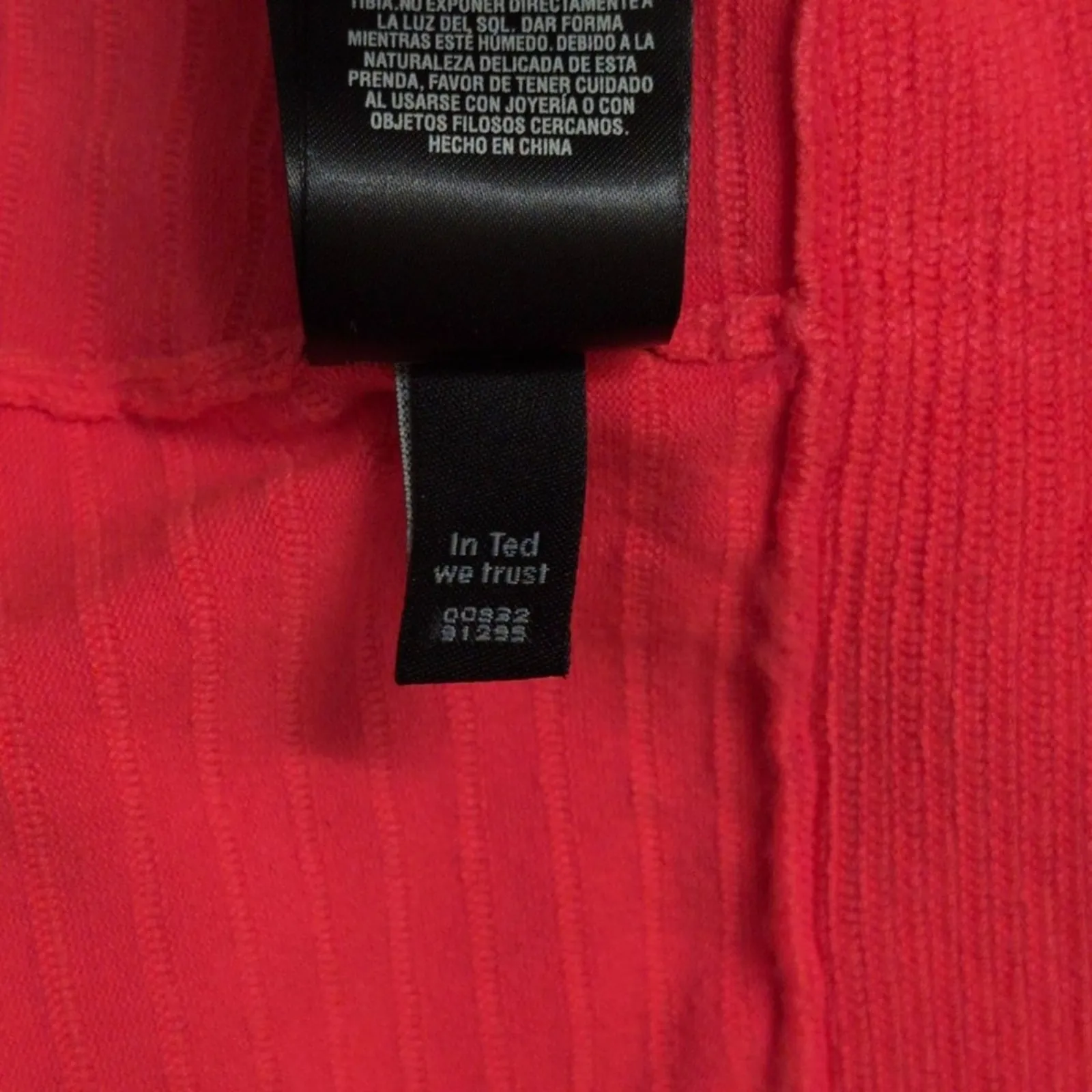 Ted Baker Mid Orange Zaralie Jacquard Skater Dress Sleeveless Scallop Flare 8 L - Image 10