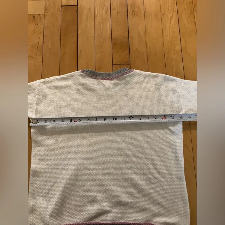 Lisa Todd White Waffle Knit Top Size XS - Image 6