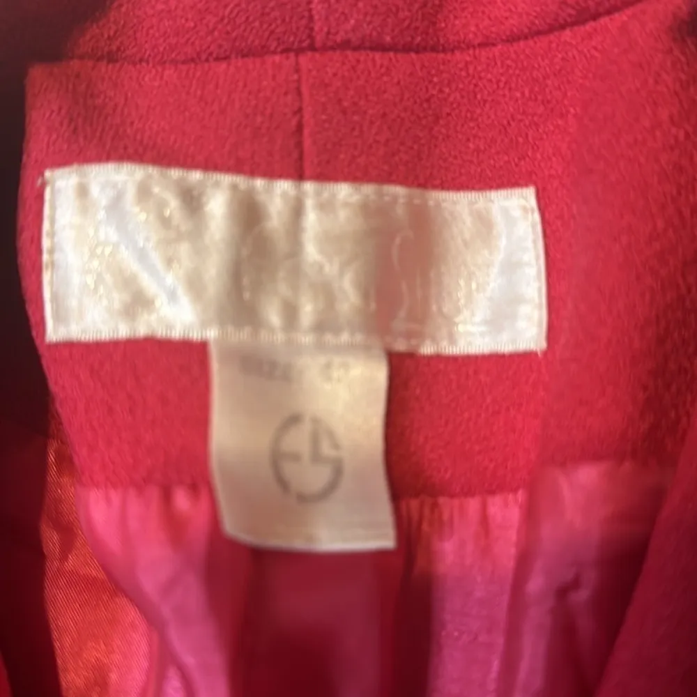 Feng Shui Embellished Rhinestone Barbie Pink Blazer Shoulder Pads 42 Glitter Y2K - Image 4