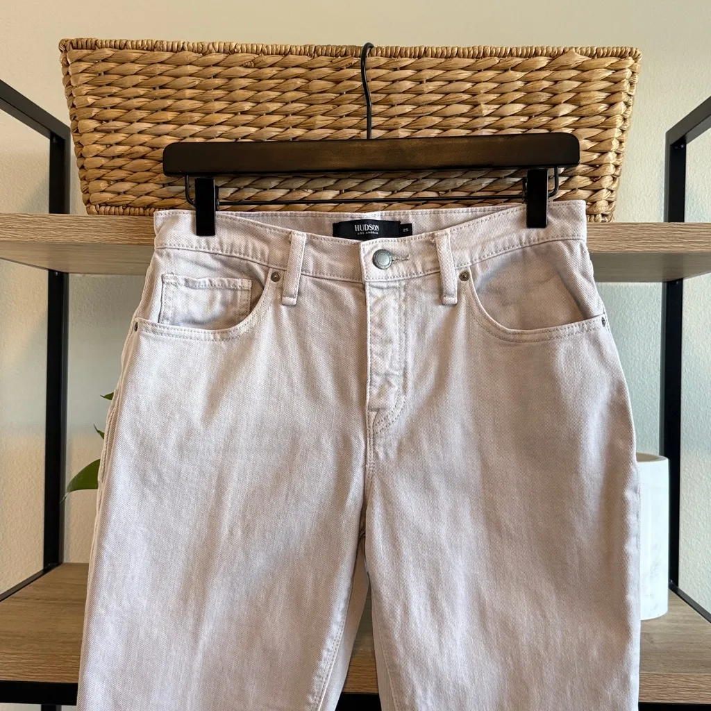 Hudson Mid-Rise Jessi Boyfriend Cropped Jeans, 25 - Image 2