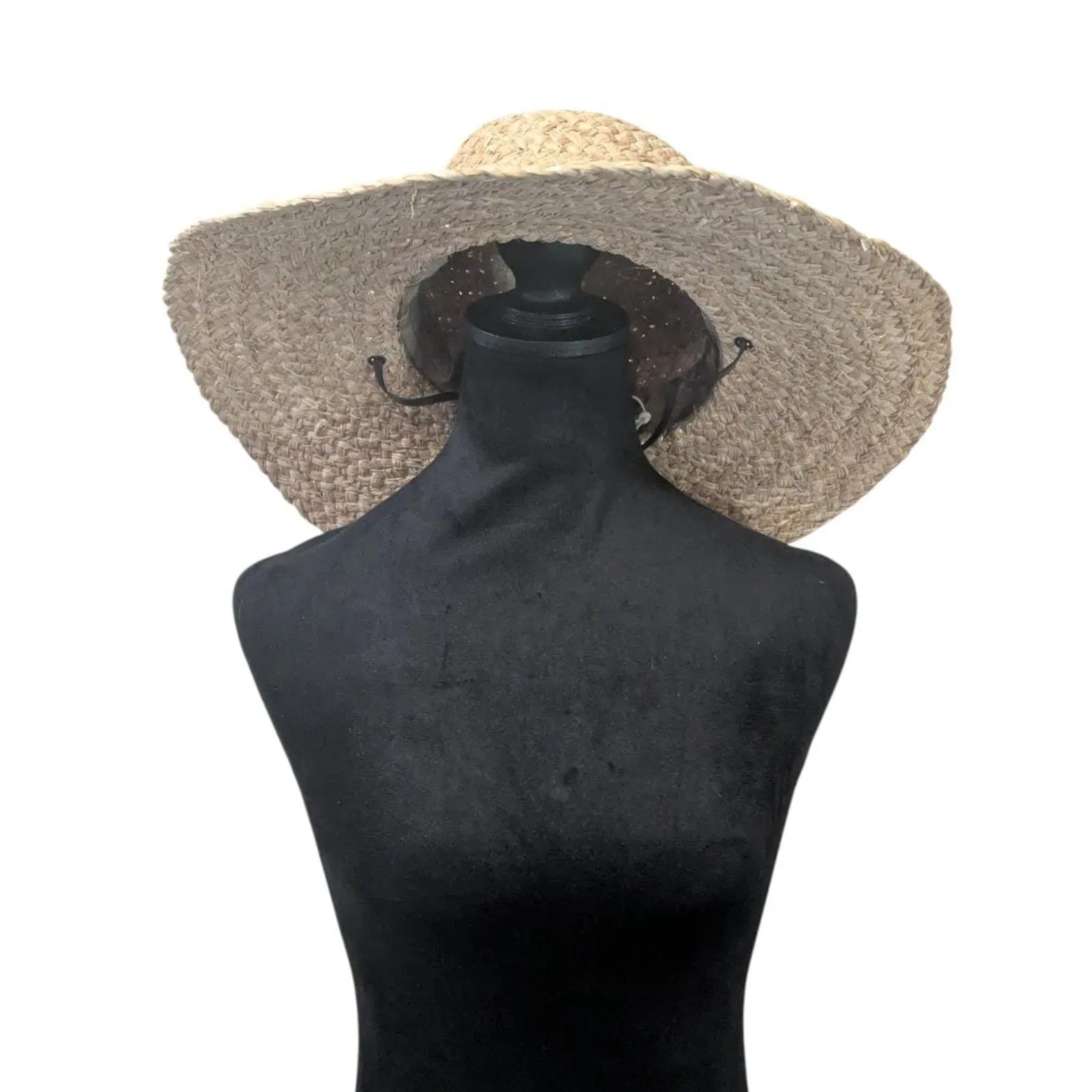Faherty Raffia Straw Lifeguard Hat OS Coastal Cowboy - Image 5