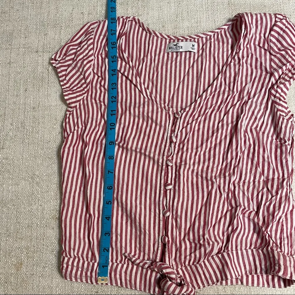 Hollister Striped Tie Front Top - Image 12