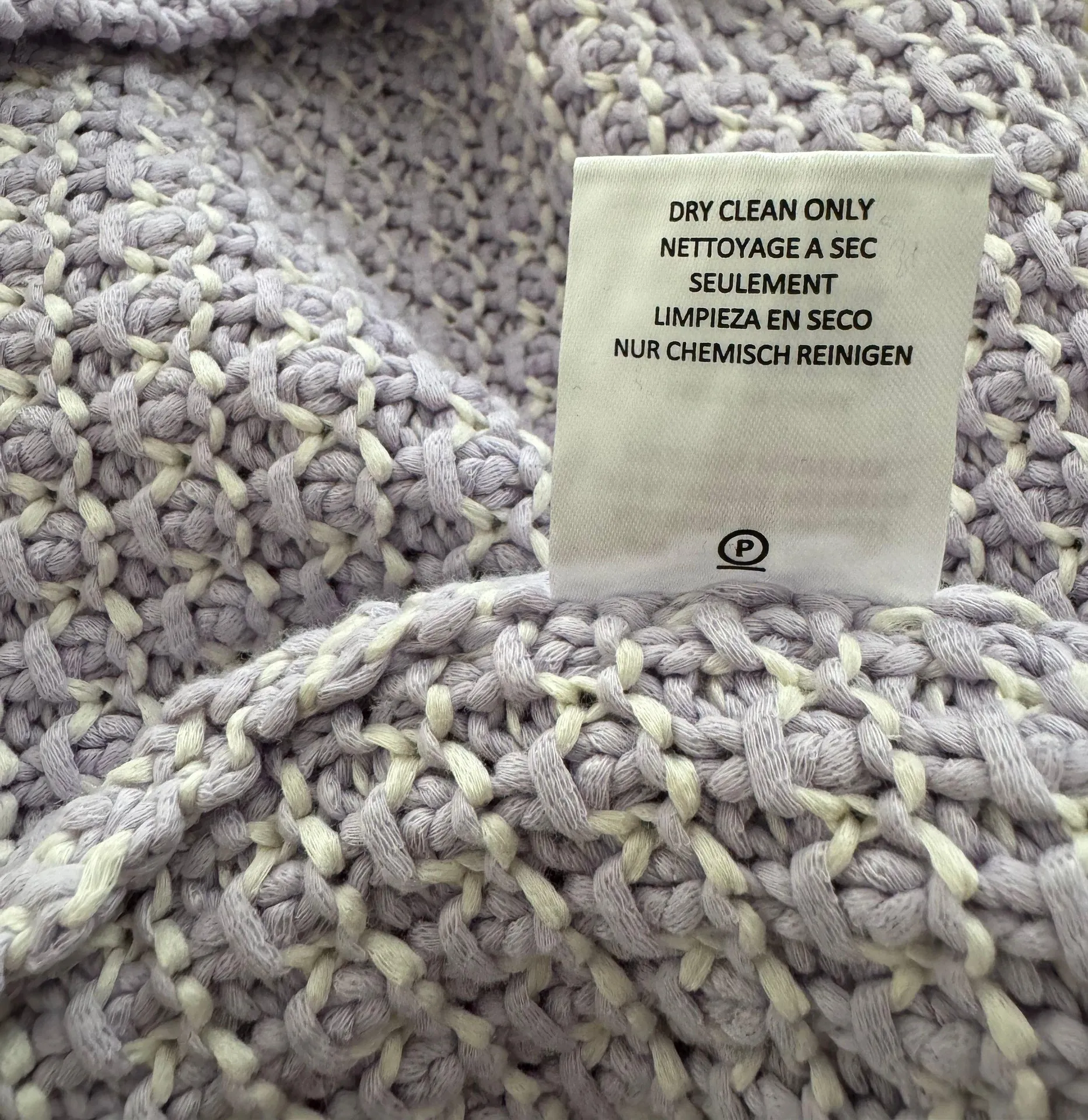 Cotton Cropped 3/4 Sleeves Crewneck Sweater - Image 9