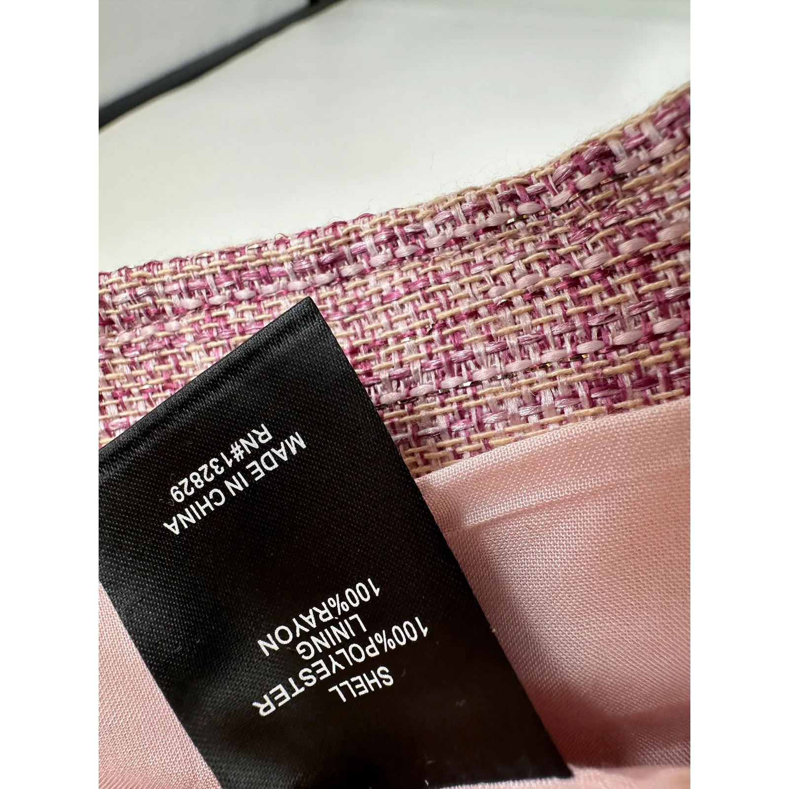 Majorelle Ariah Pink Tweed Button Front Mini Skirt Womens Size Medium - Image 7