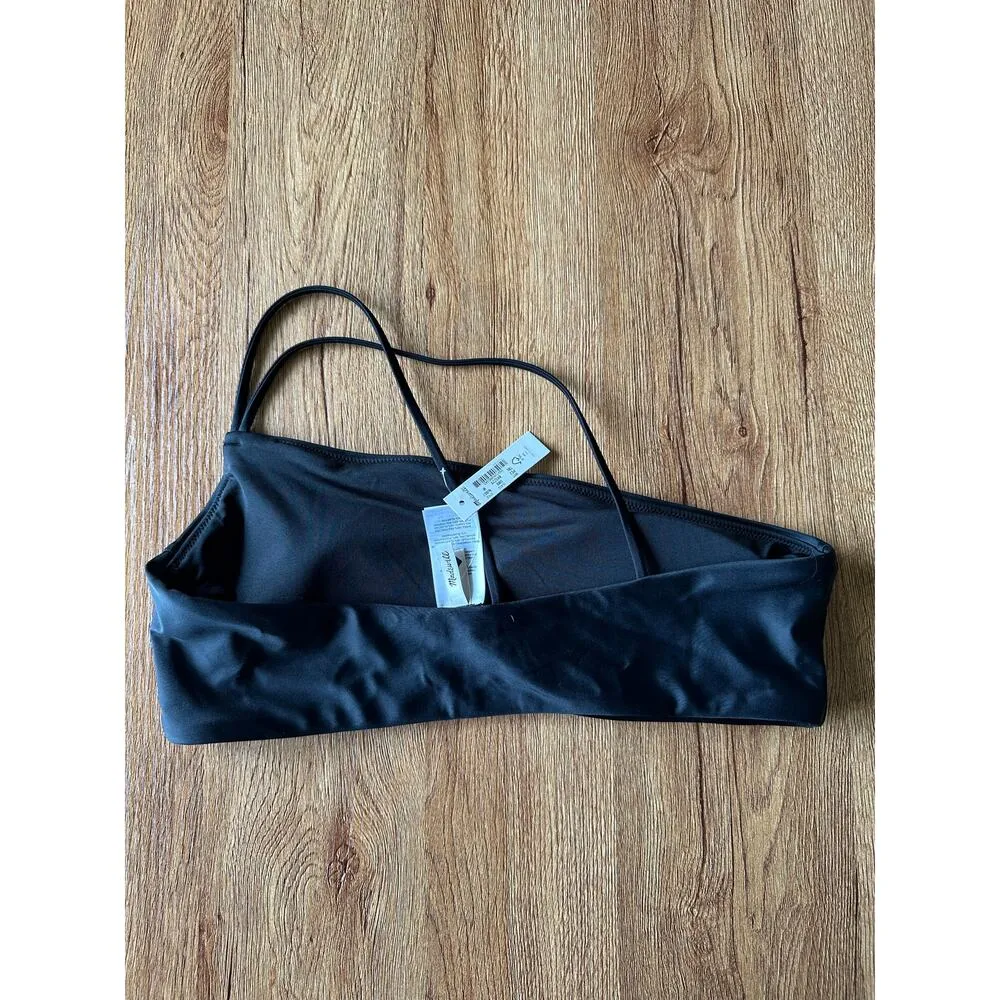 Madewell Double Strap On Shoulder Bikini Top Size Medium NWT - Image 3