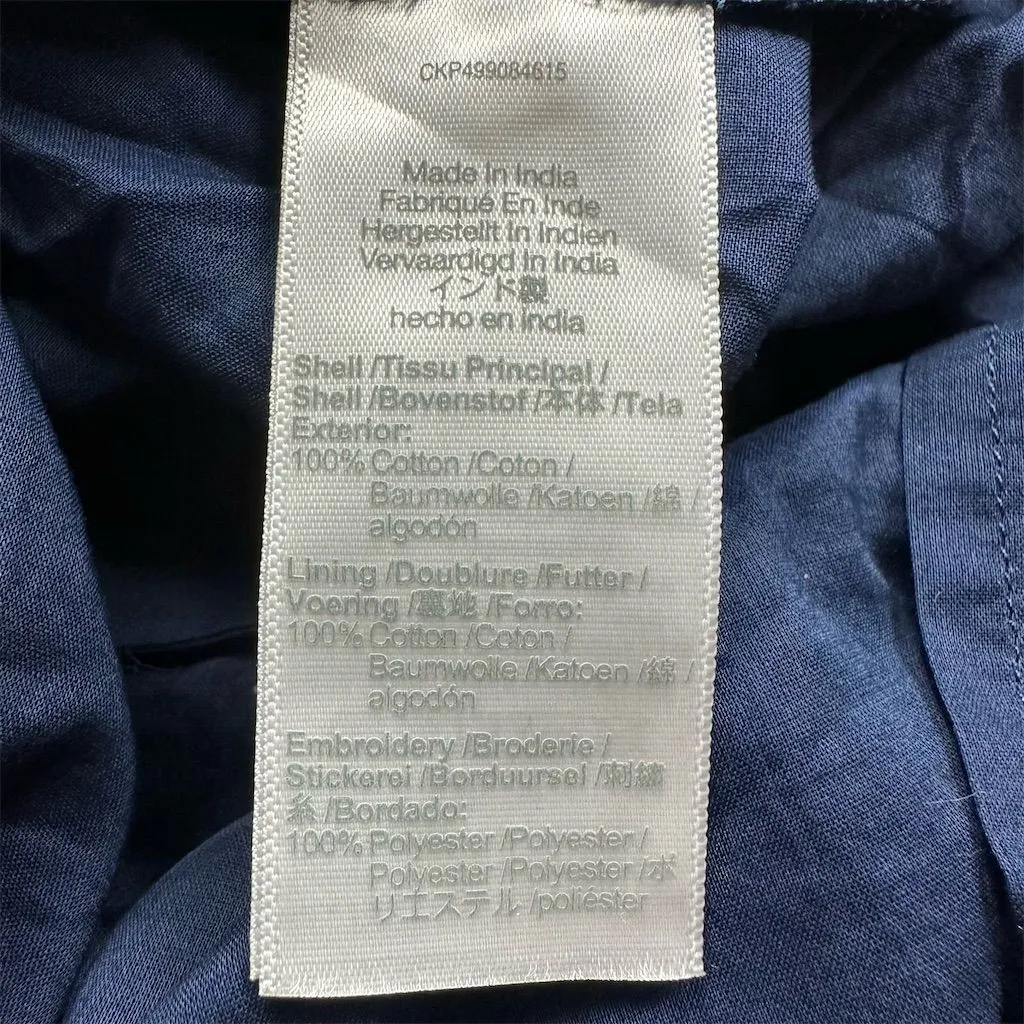 NWT Madewell Women's XL Embroidered Drop-Waist Maxi Dress Dark Indigo Blue - Image 10