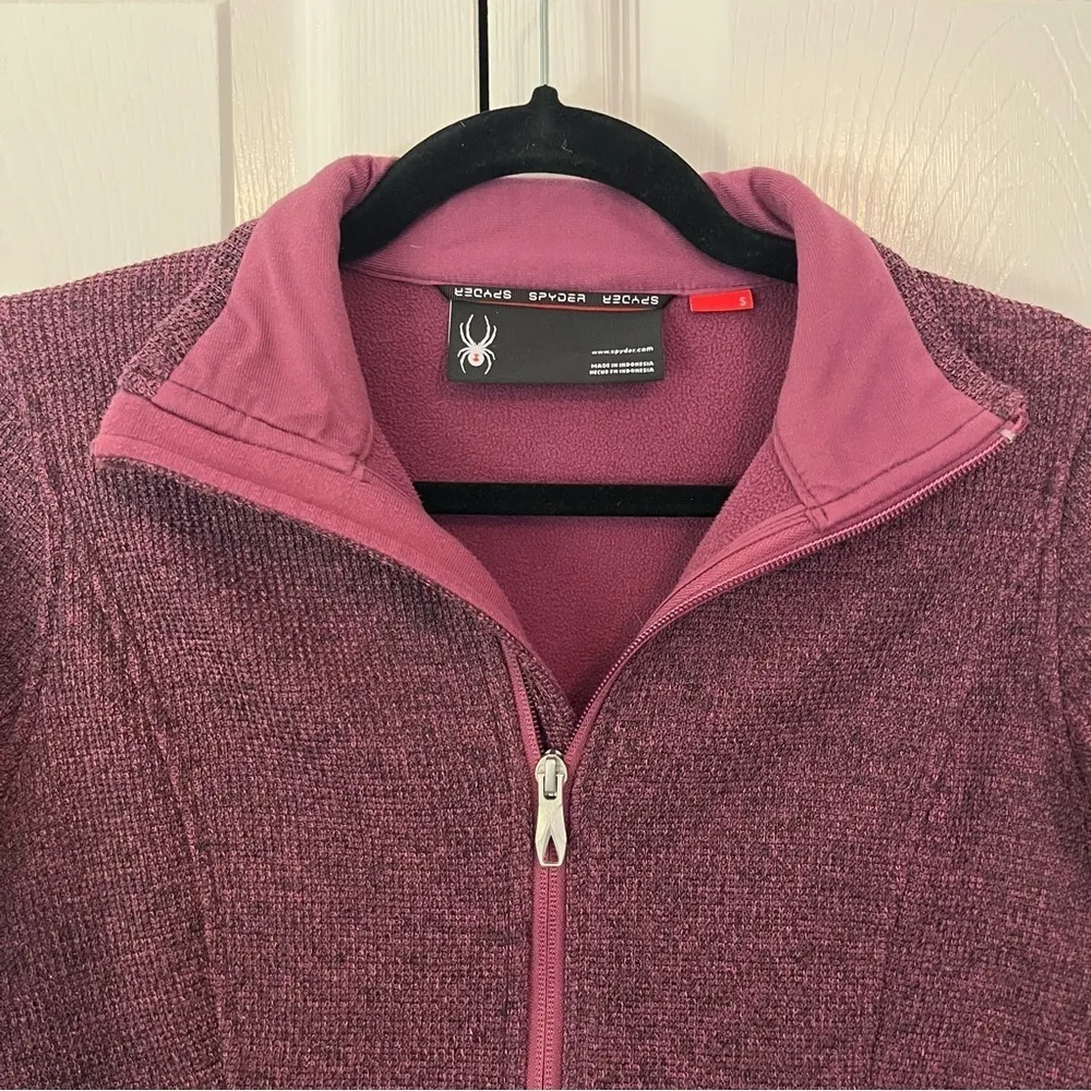 Spyder Endure Full Zip Core Mid-Weight Stryke Sweater Maroon Jacket Size S - Image 6