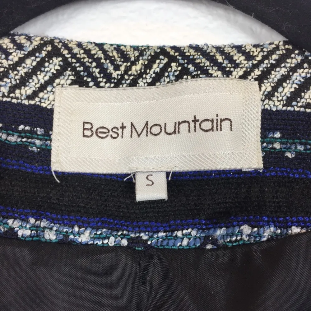 Best Mountain Blue Tribal Boho Motorcycle Jacket - Image 4