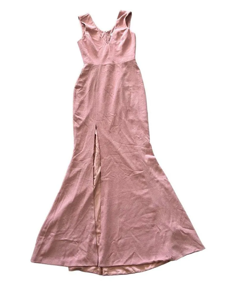 Dress the Population Dress Sandra Plunge Crepe Trumpet Gown Size XS New w/Tag - Image 4