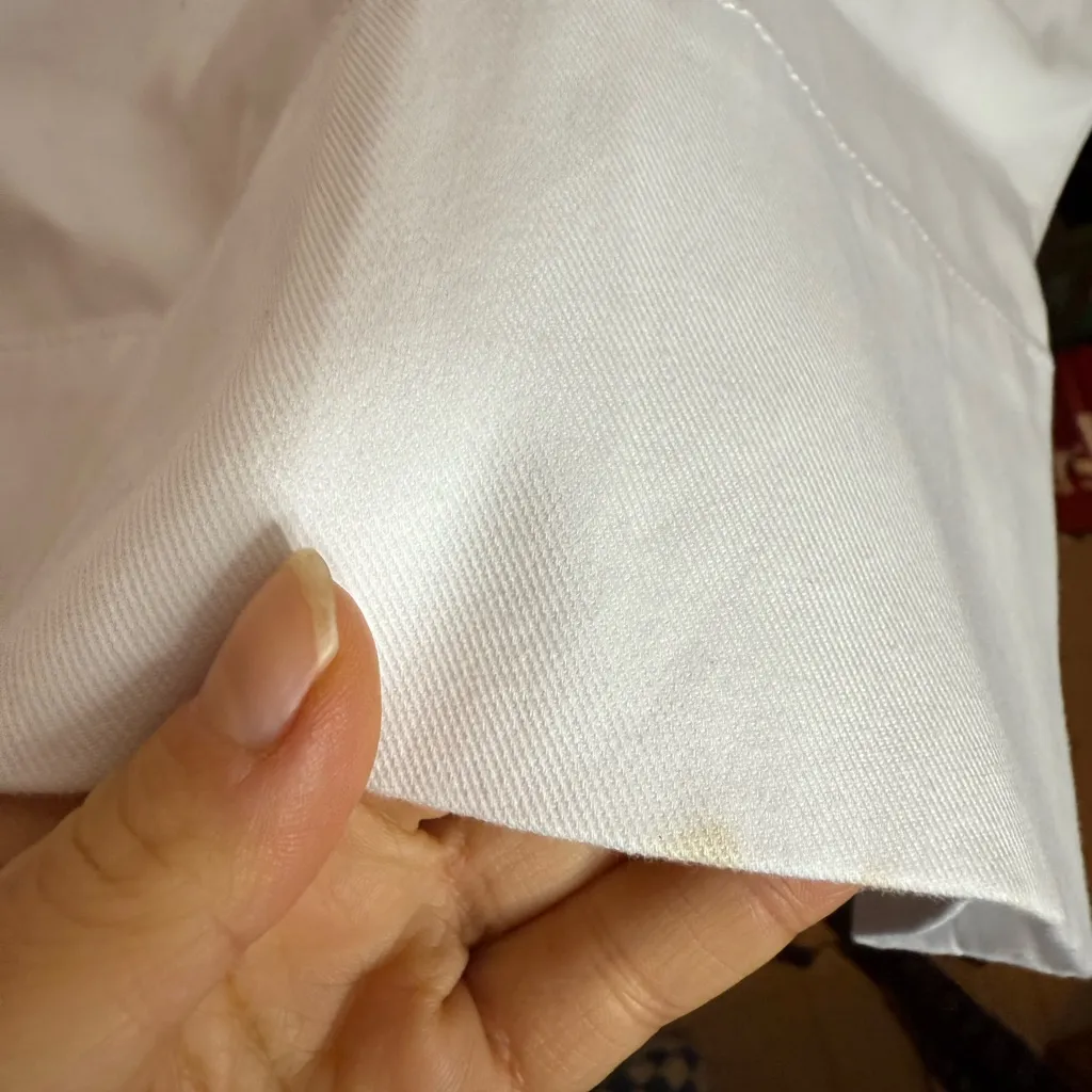 Spanx White Wide Leg Twill Stretch Pants - Image 10