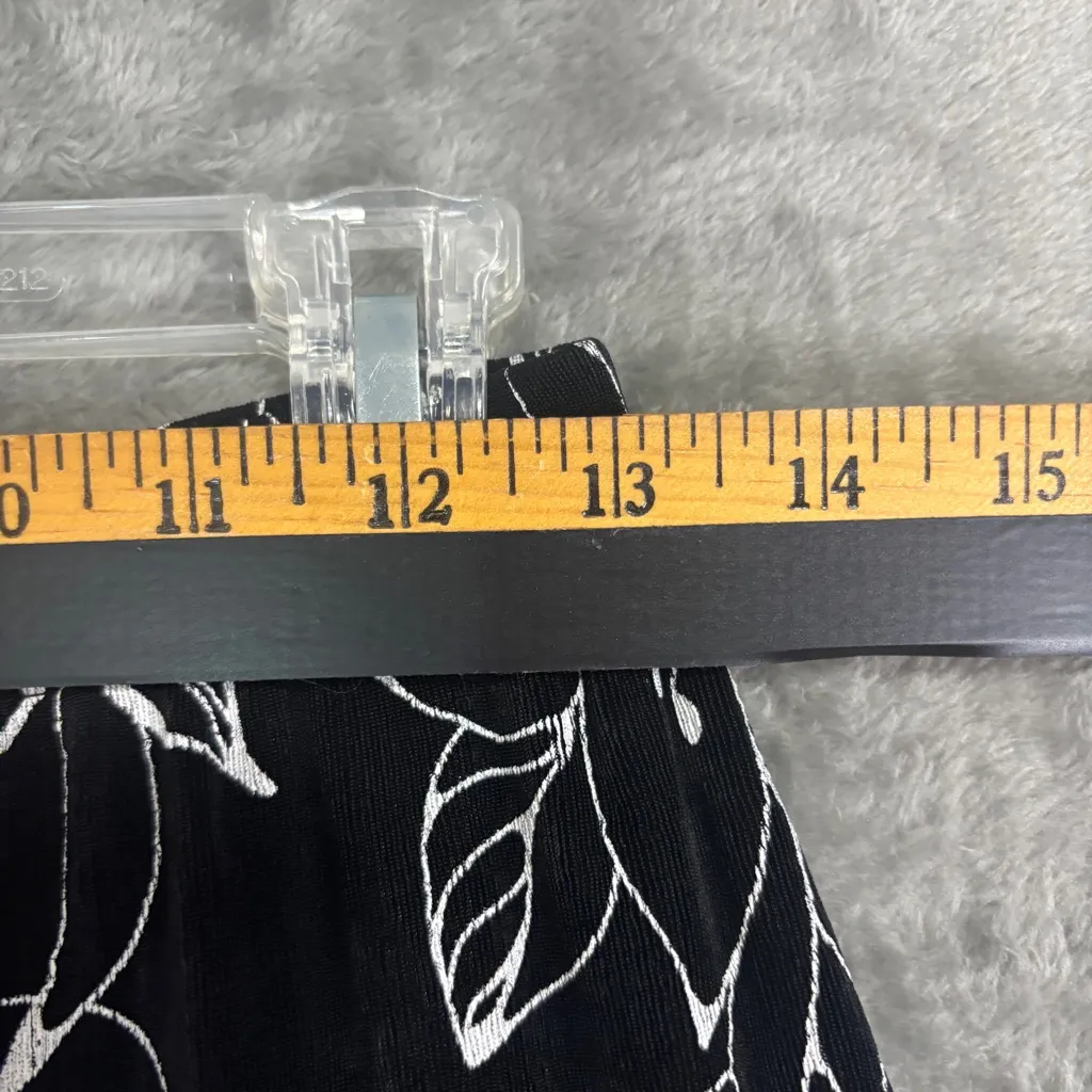 Softwear By Mark Singer Sz L Black Floral Stretchy Flowy Hippie Boho Fairy Size L - Image 5