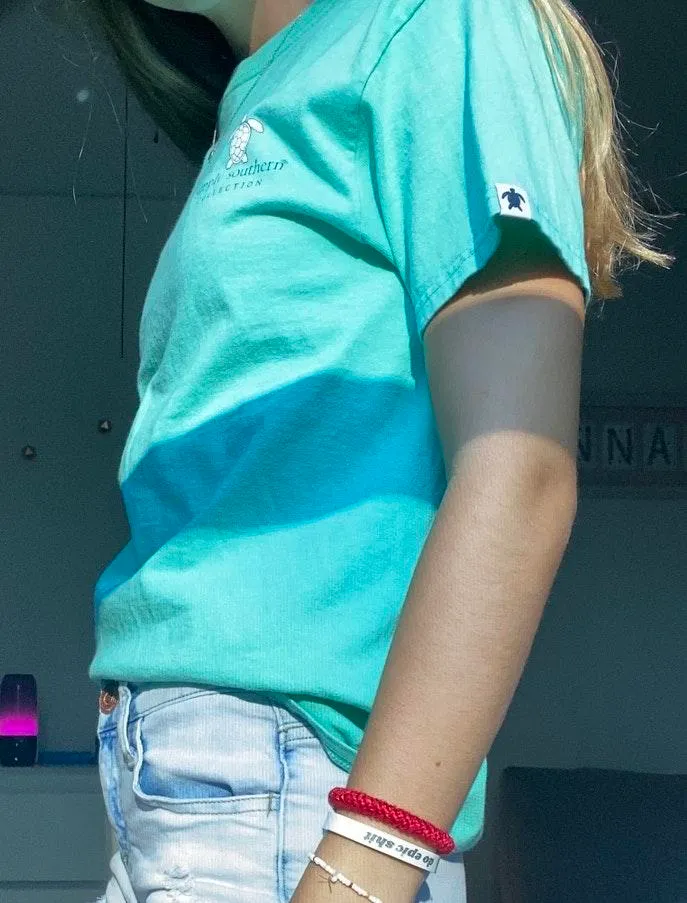 Simply Southern Lime Green Turtle Tee - Image 2