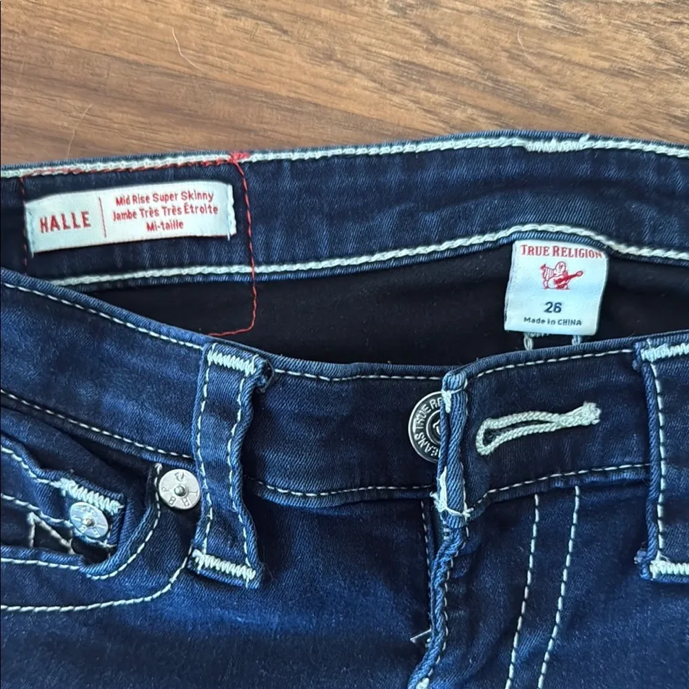 TRUE RELIGION Navy Y2K Jeans - Image 7