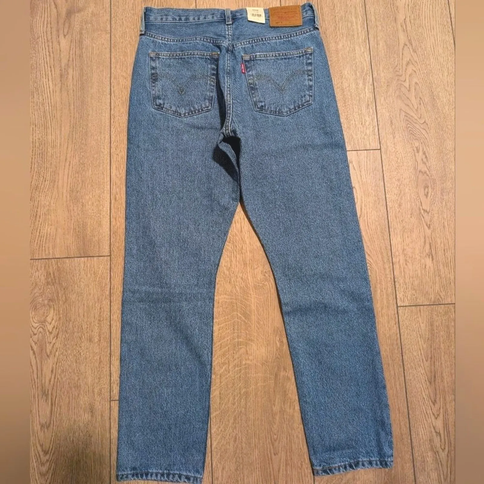 Levi's 501 Jeans NWT Womens 27 x 28  Skinny Denim Pants Ripped NEW $108 - Image 6