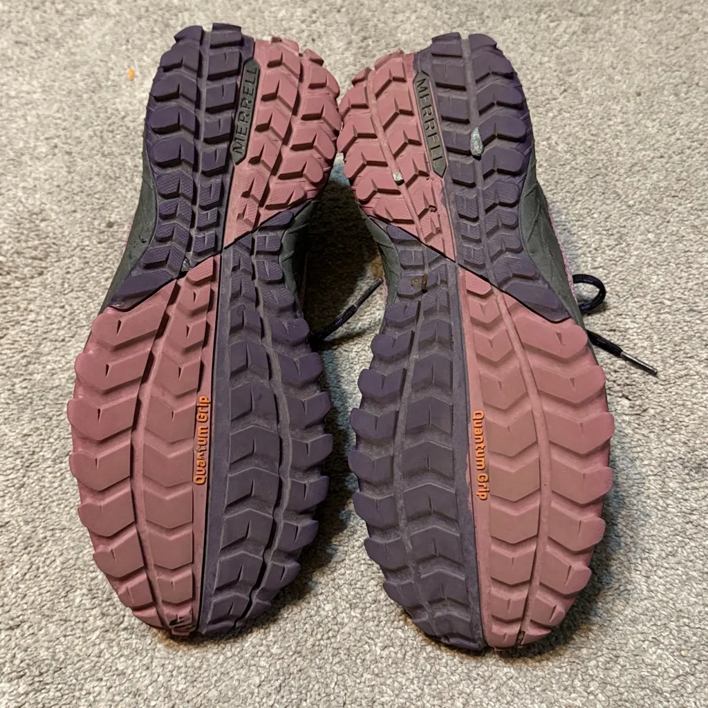 Merrell Bravado Black/Purple Waterproof Hiking Sneakers Size 9.5 - Image 4