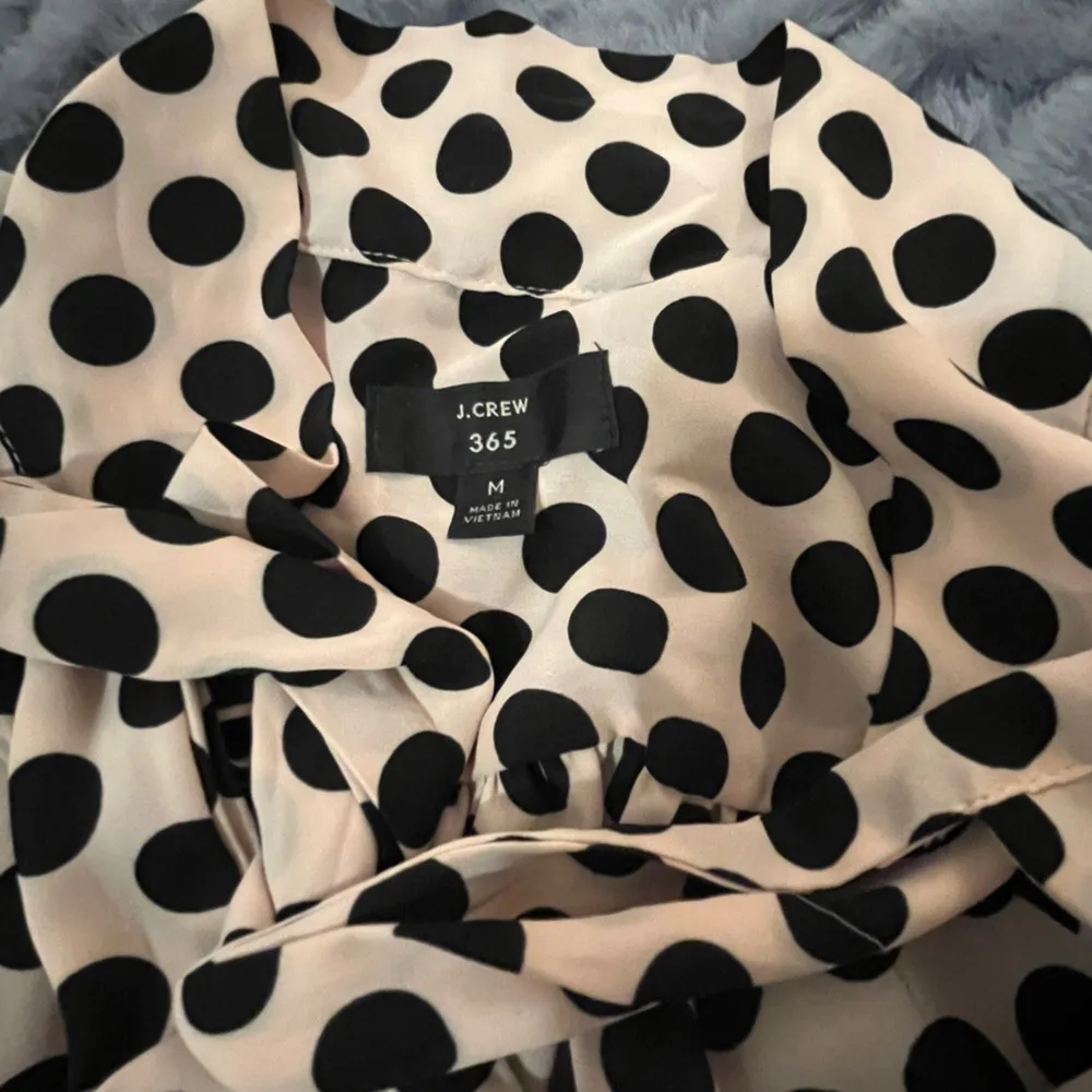 J. Crew Sleeveless Polka Dot Blouse - Image 3