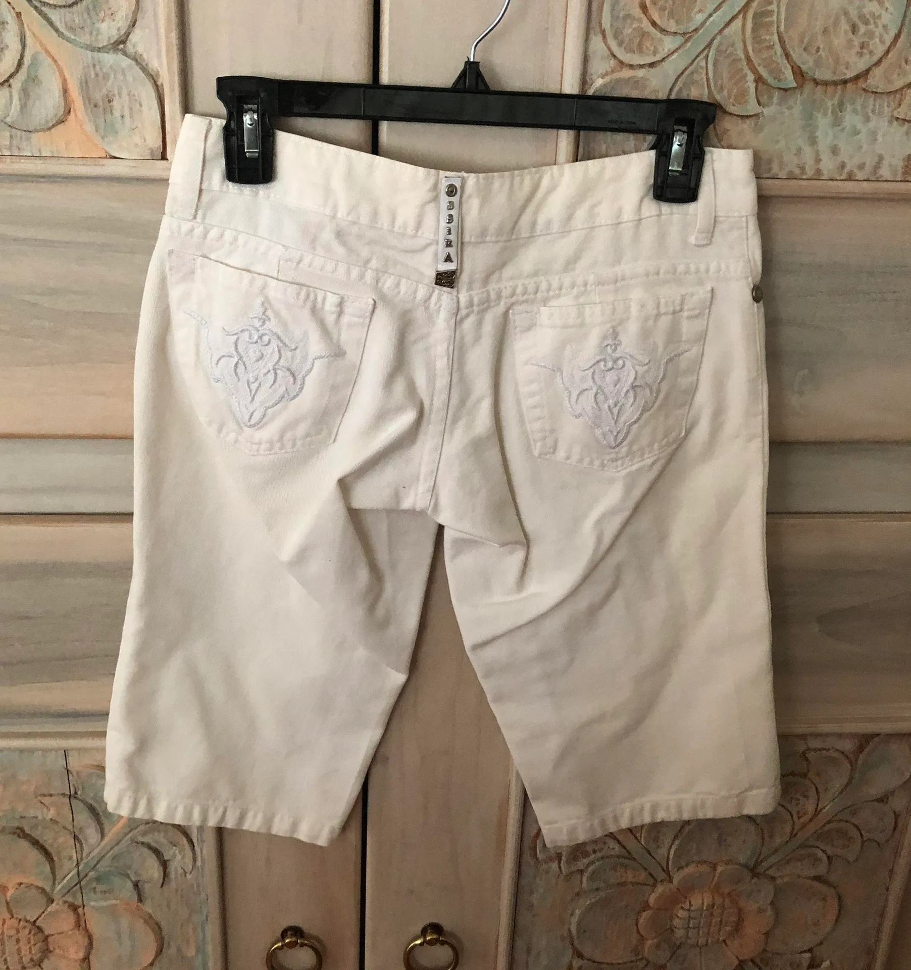 Ossira White Bermuda Shorts - Image 2