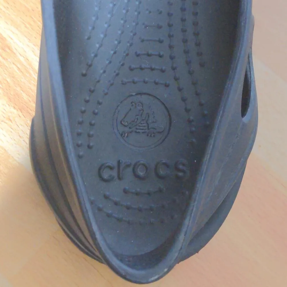 Crocs Black Thea Flats Slingbacks 11701 Croslite Comfort Casual Work - Size 10 - Image 11