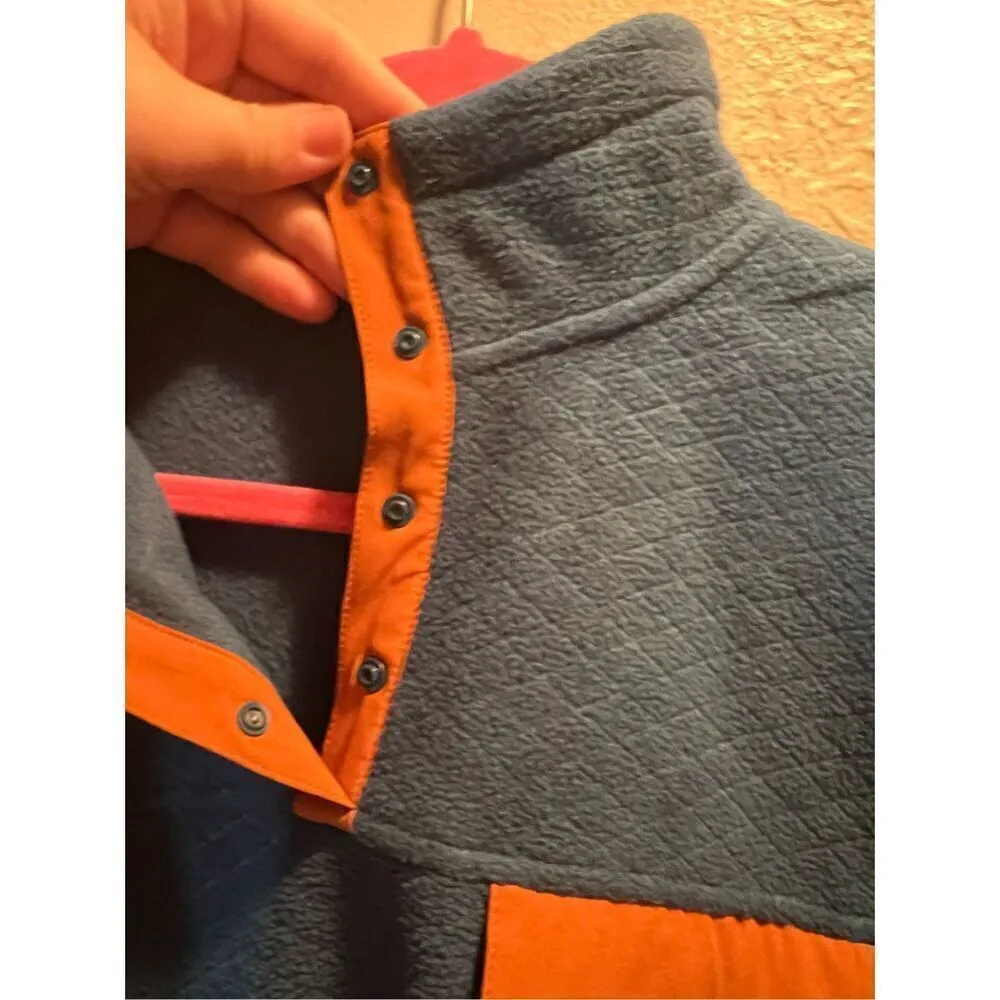 ZYIA Active Wicked Teal Fleece Snap Button Pullover Top Size Large - Image 6