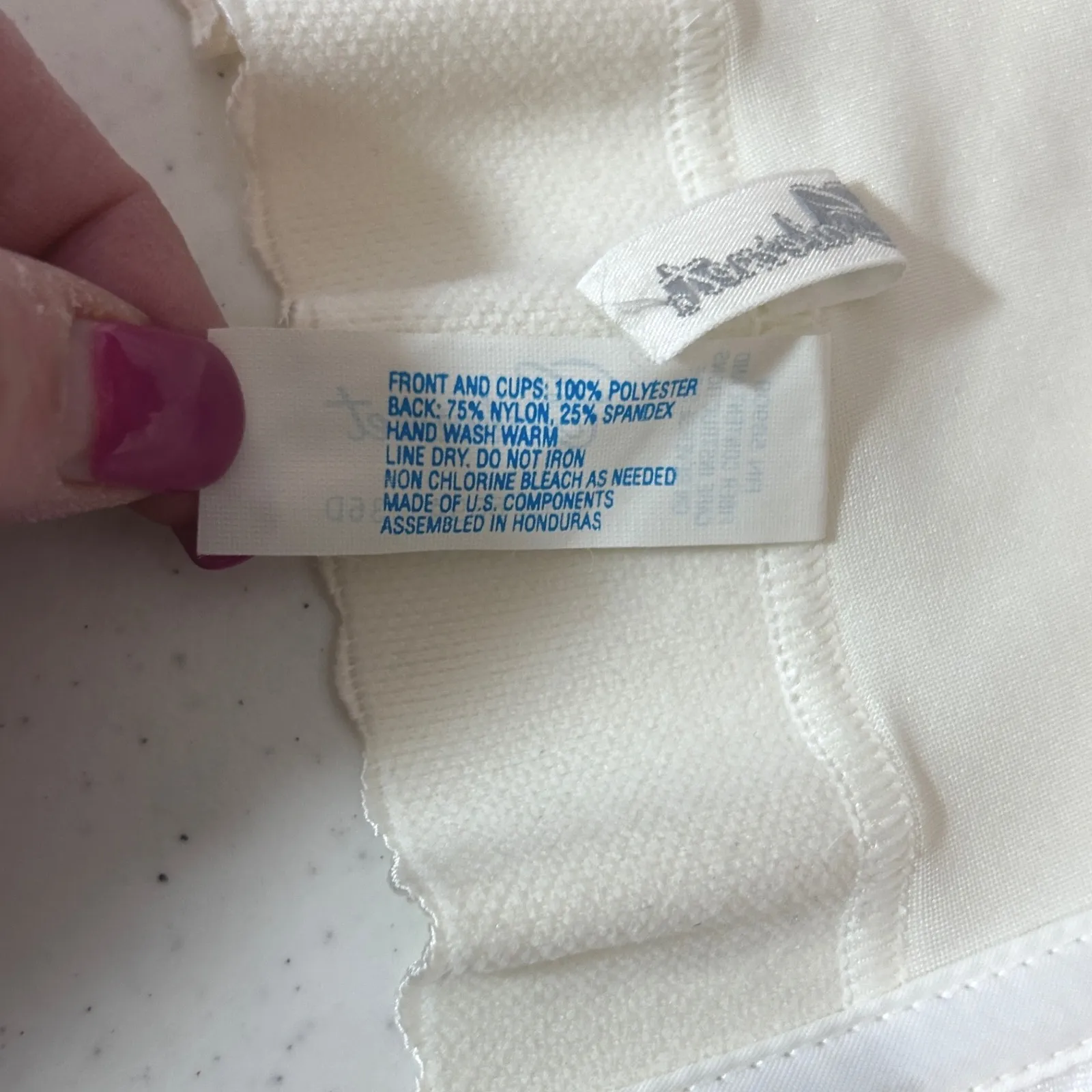 VTG Cabernet Bustier Corset 36D Ivory Bridal Lingerie‎ Satin Jacquard Lace Retro White Size undefined - Image 9