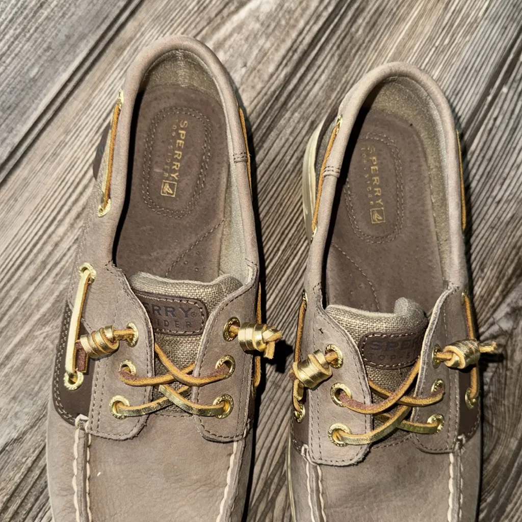 Sperry Boat Shoes 8.5 leather gently worn - Image 2