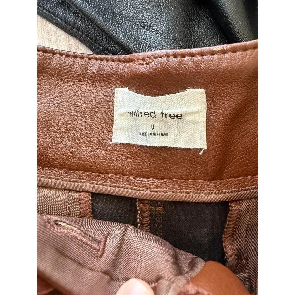 Aritzia Wilfred Free Pleather Pants Womens 0 flawed - Image 3