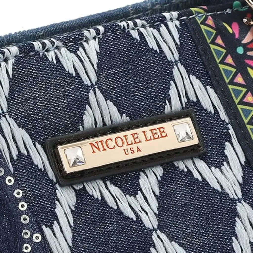 Nicole Lee USA Bosque de‎ Amor Denim Tote Bag - Image 11