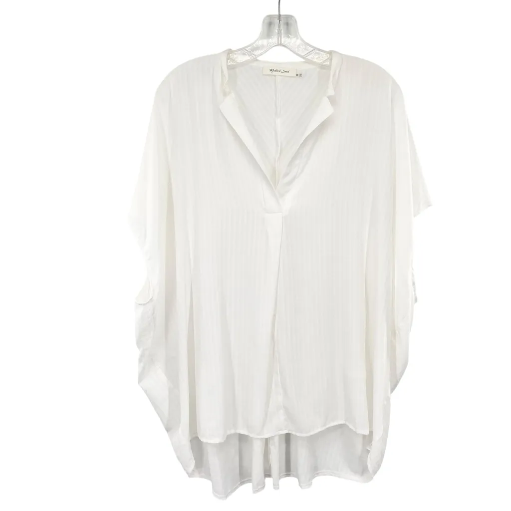 Mustard Seed White Popover Oversized Tunic Coverup Top - Image 8