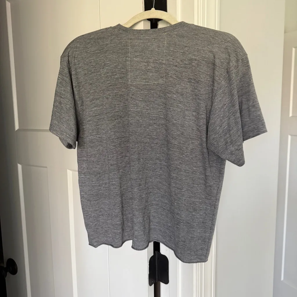 AVIATOR NATION BOLT BOYFRIEND TEE SHIRT HEATHER/ METALLIC GOLD - Image 5