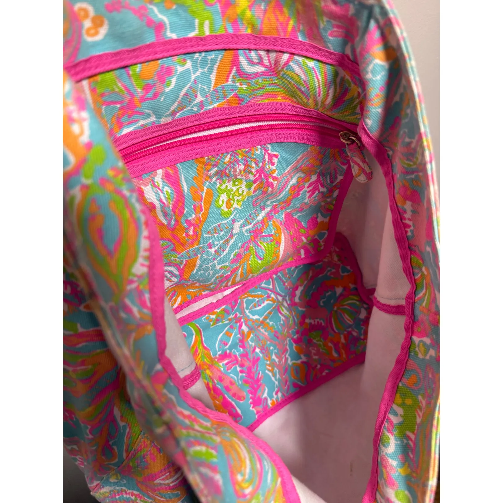 Lilly Pulitzer Scuba to Cuba Palm Beach Tote - Image 6