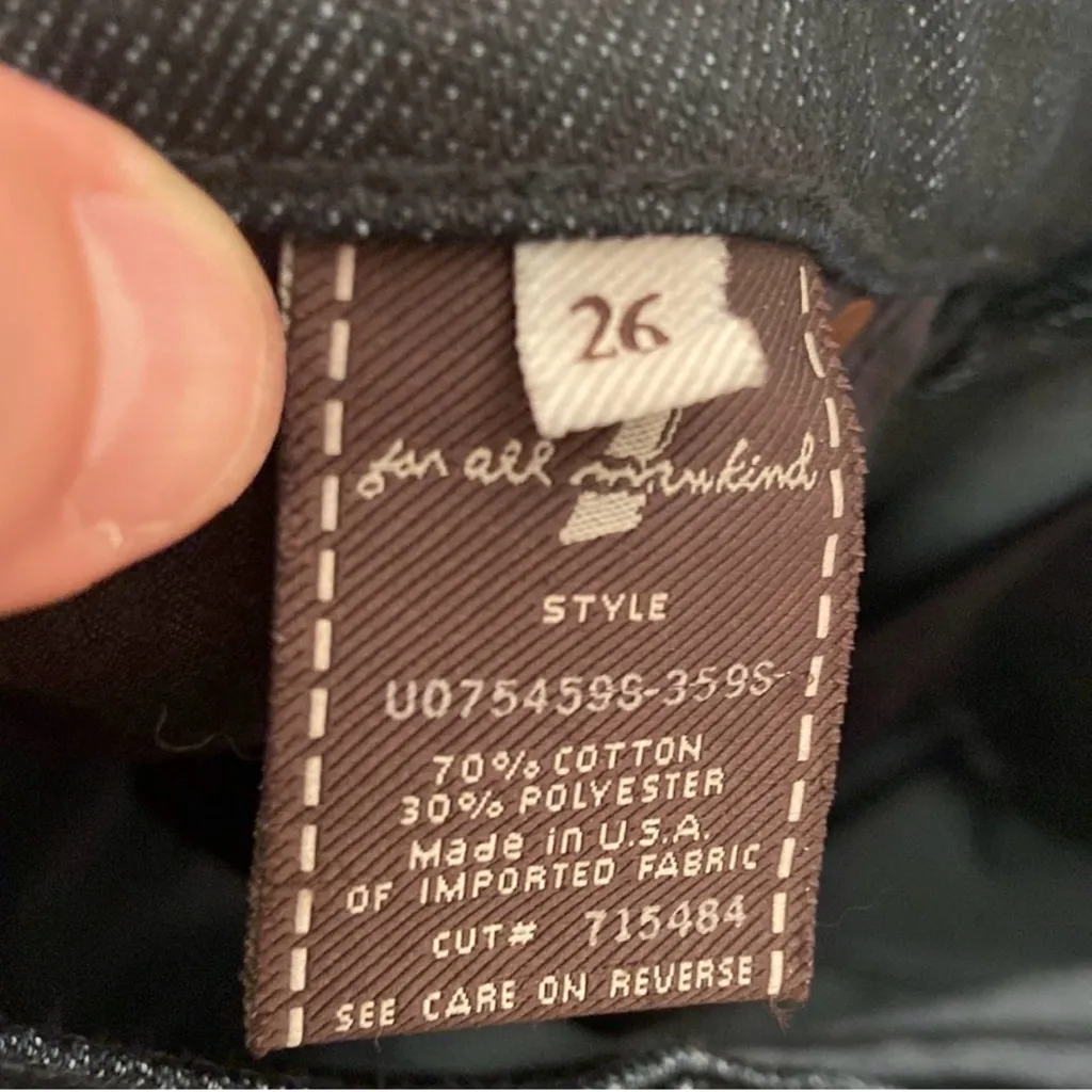 7 For All Mankind Bootcut, Midnight Blue & Made in the USA, 27x33, NWT $186 MSRP - Image 5