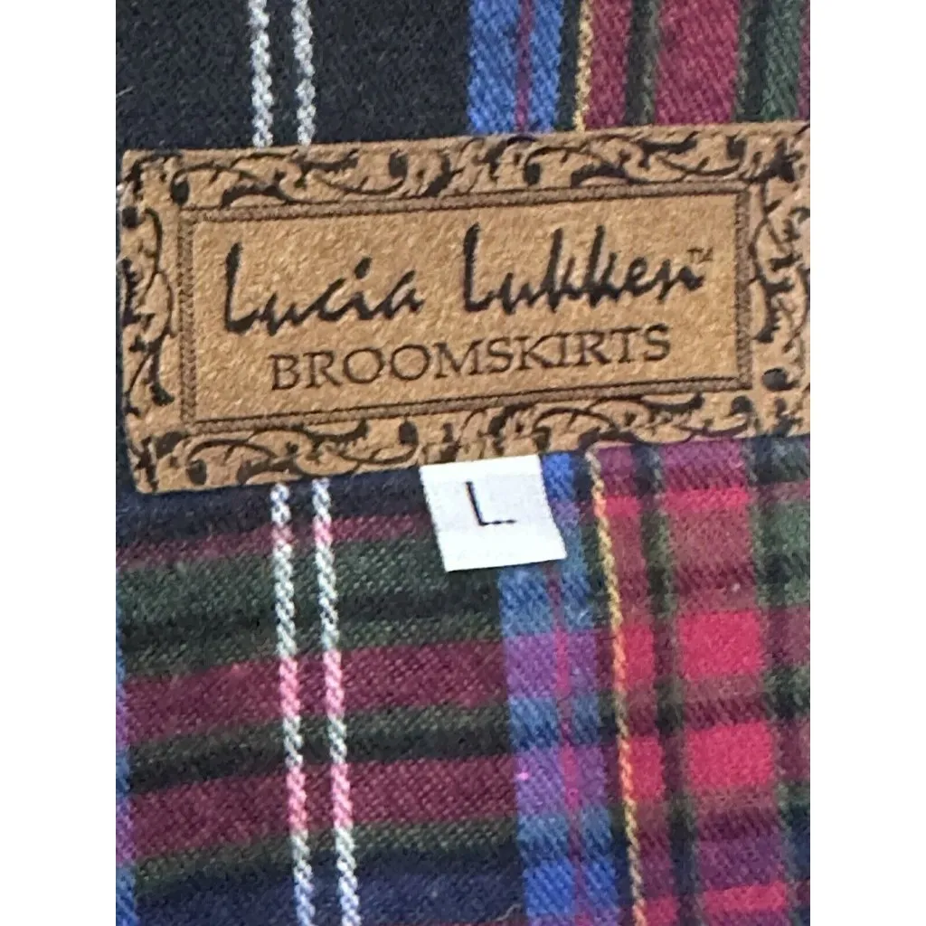 LUCIA LUKKEN BROOMSKIRTS WOOL NOVELTY HORSE VEST SIZE L Blue Size L - Image 5