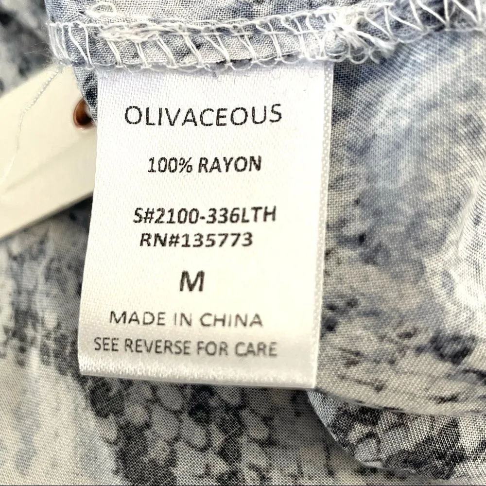 Olivaceous blue snake one shoulder top NWT - Image 9