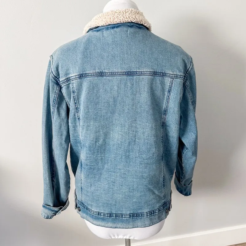 Treasure & Bond Sherpa Denim Jacket - Image 4