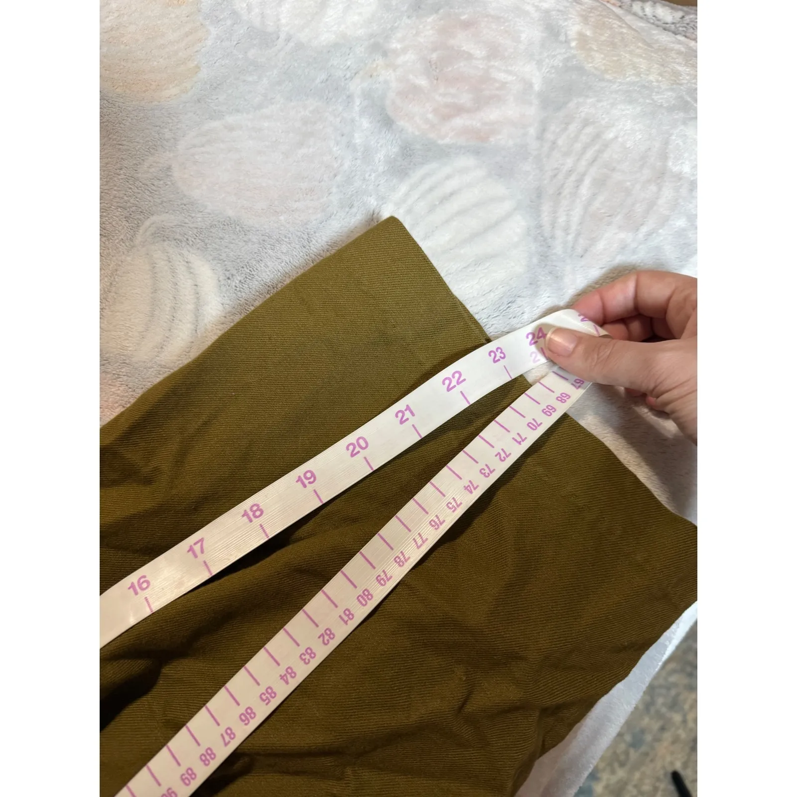 Zara Basic Women Paperbag Ankle Pants Size Small Wide Leg Dark KHAKI‎ Brown Y2K - Image 10