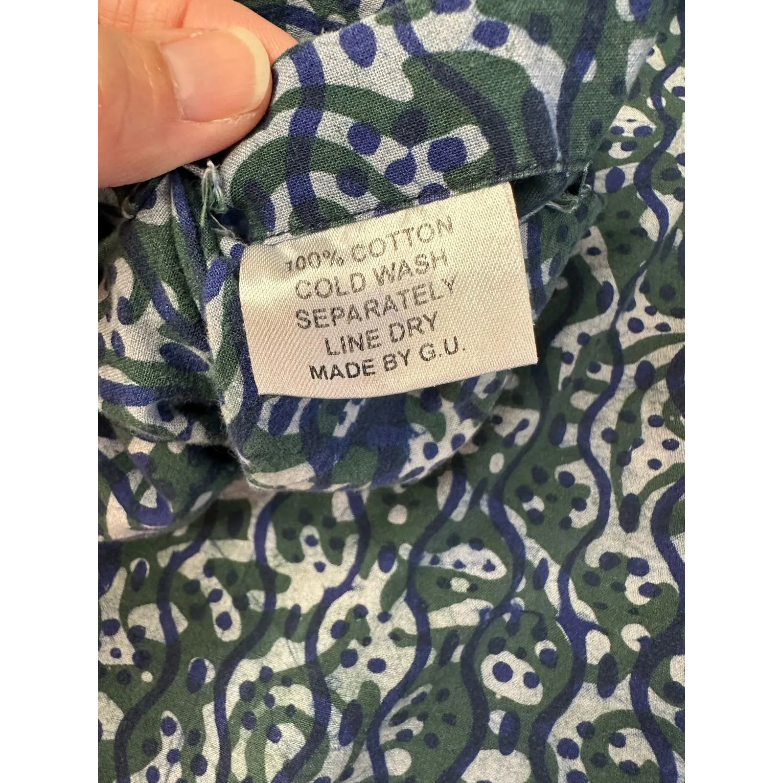 Marketplace Handwork of India‎ Sikkim Jacket Reversible and embroidered Size 4W Blue - Image 6