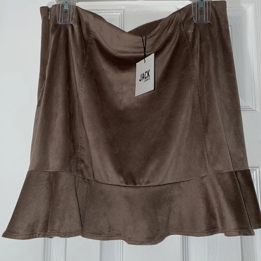 Brown suede skirt - Image 2