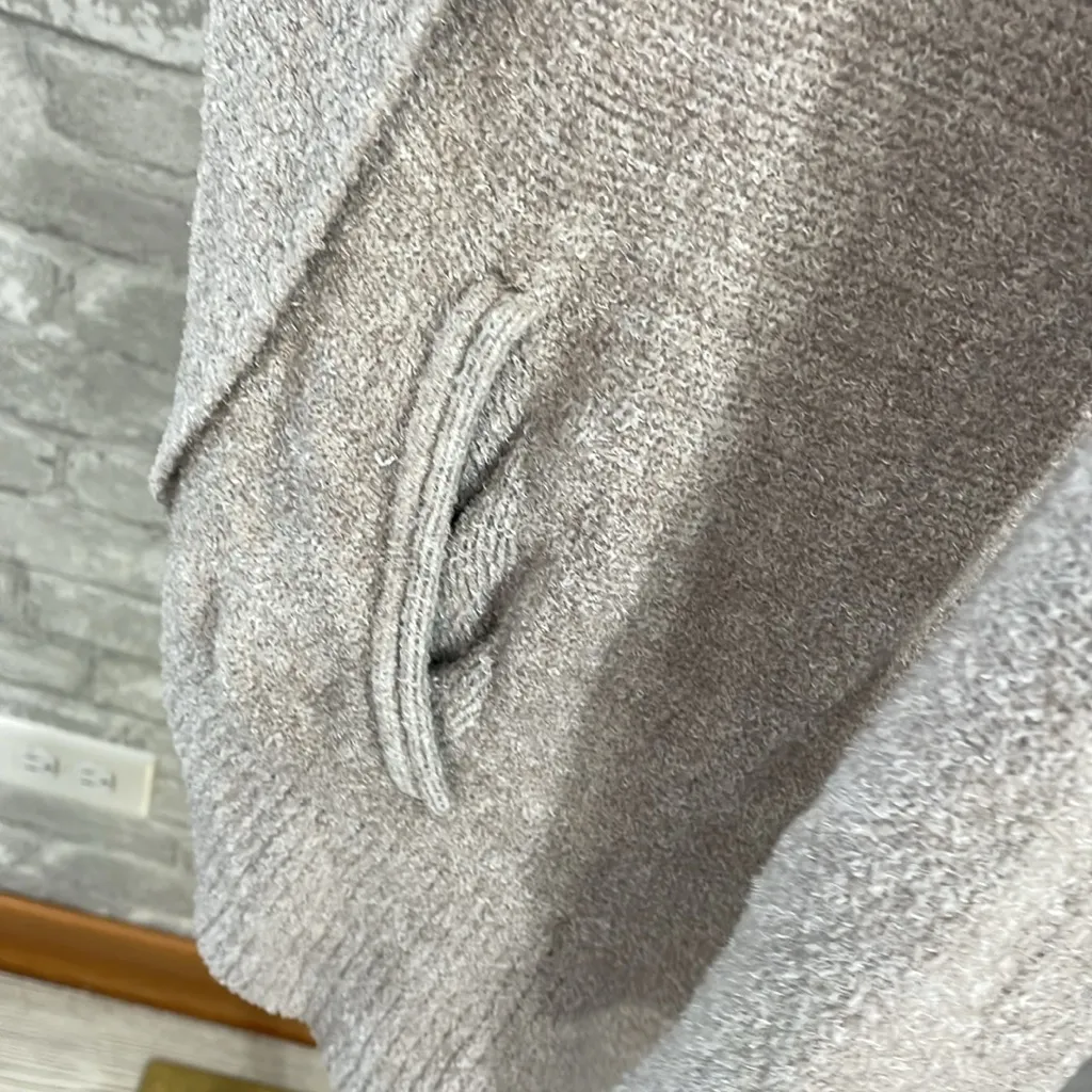 Barefoot Dreams Tan Open Front Cardigan - Image 2