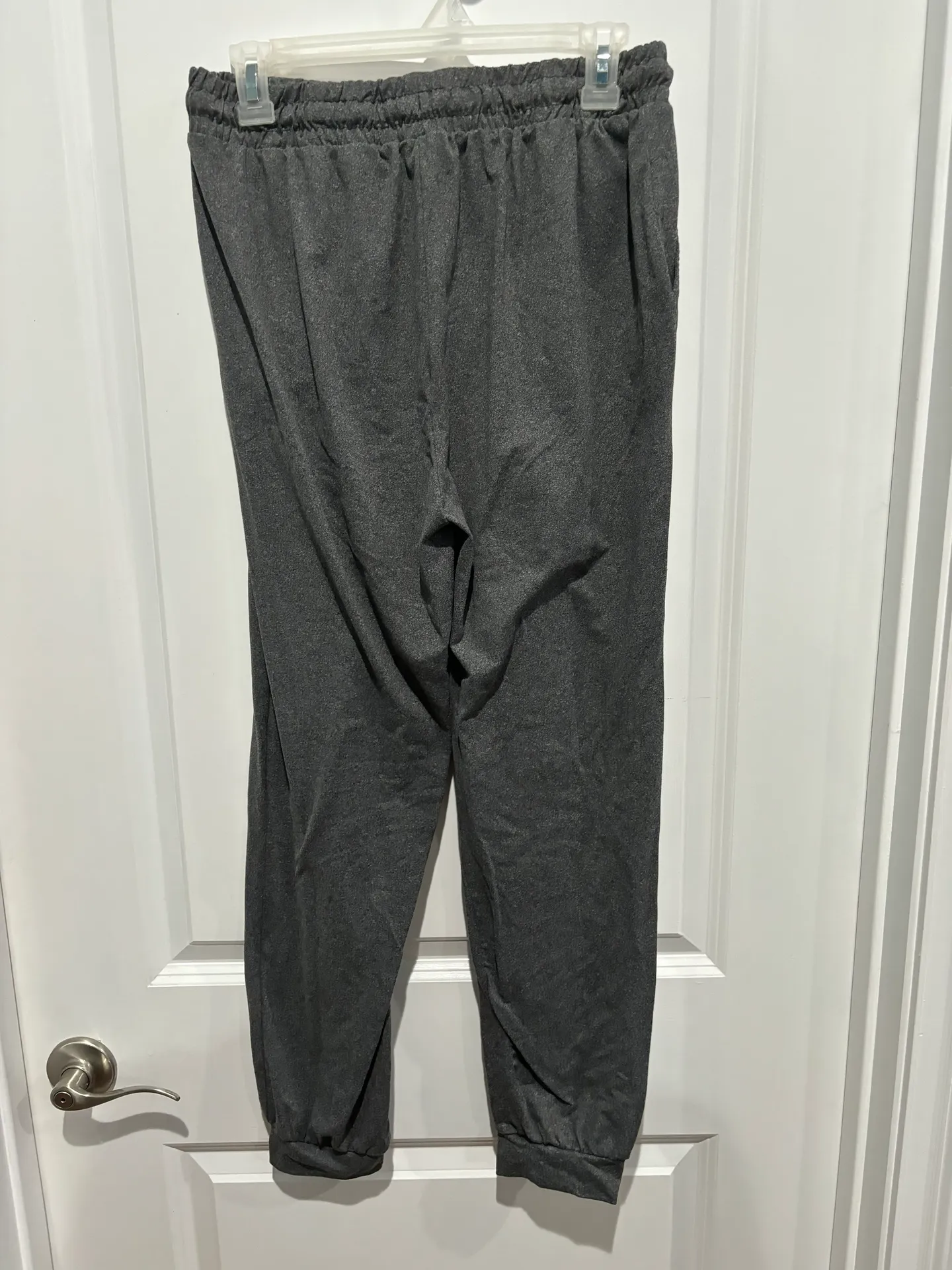 Grey, Tie Waist Lounge Pants, Sz L - Image 2