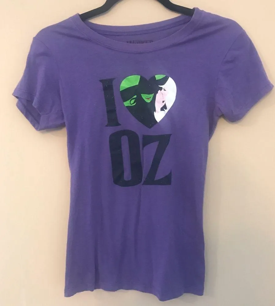 Wicked Broadway I love Oz Tee <3 Purple - Image 2