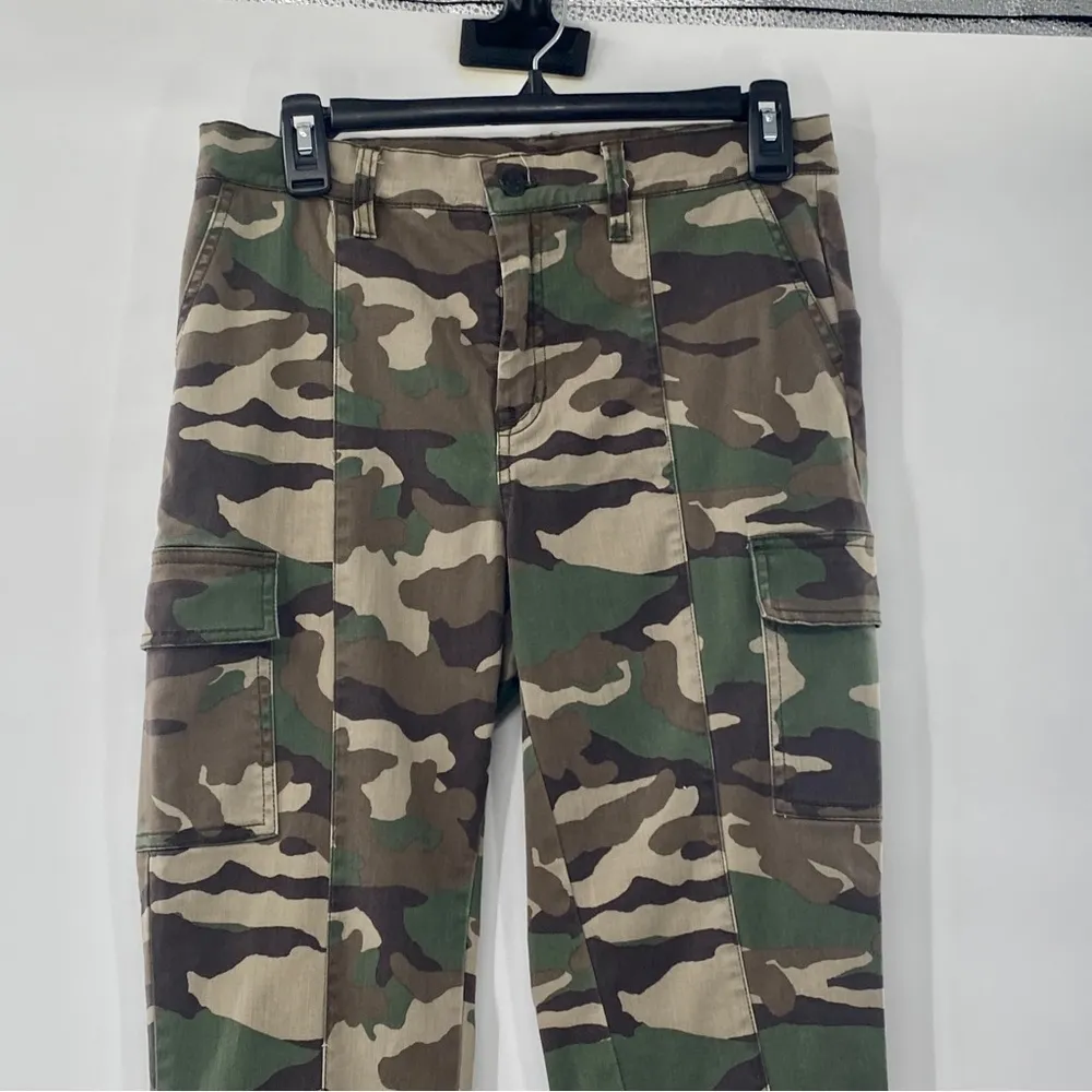 J. Crew Camo Cargo Toothpick Army Military Print High Rise Pant 28 Small G7464 - Image 4