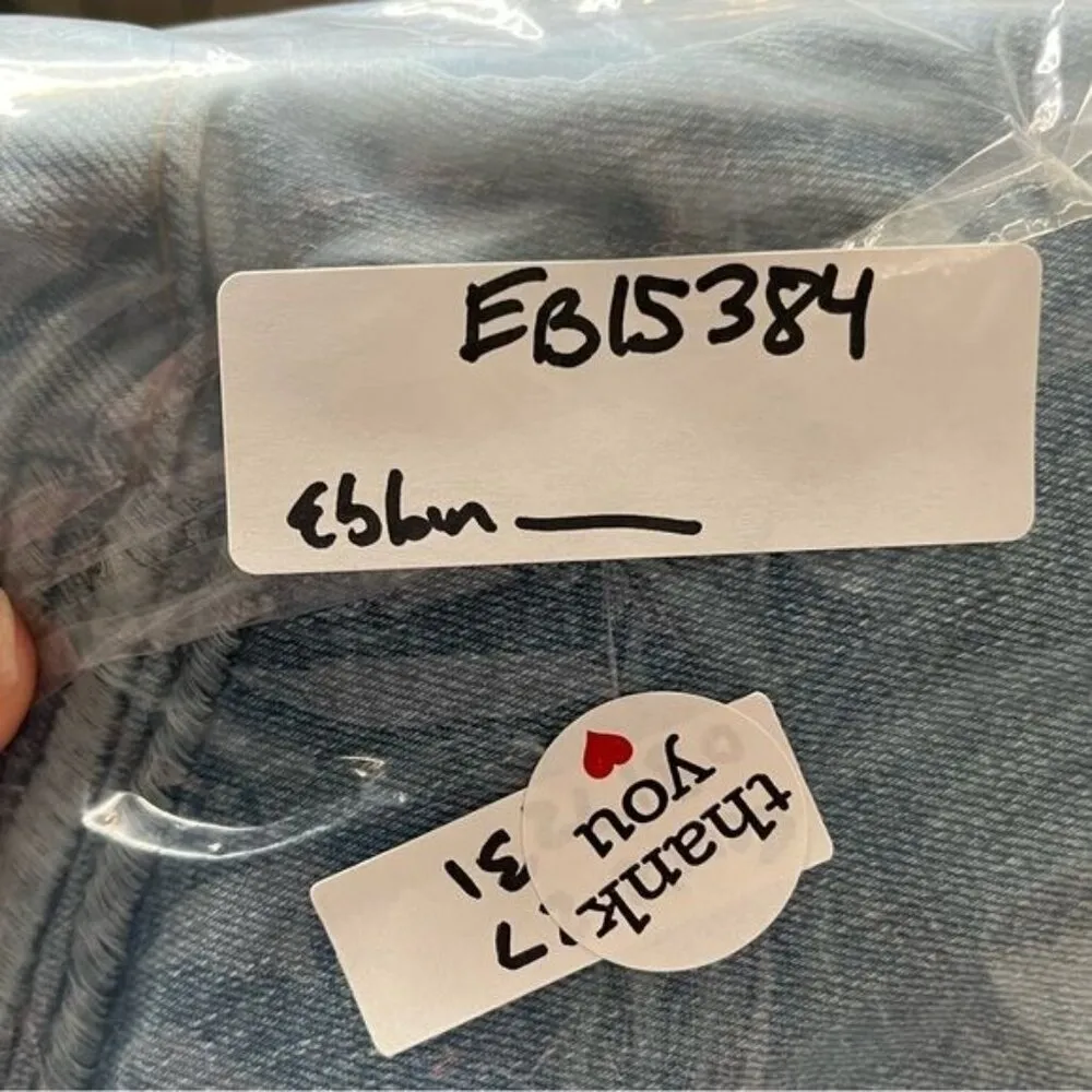 Revice denim star girl light wash high rise skinny jeans size 27 coastal cowgirl - Image 12