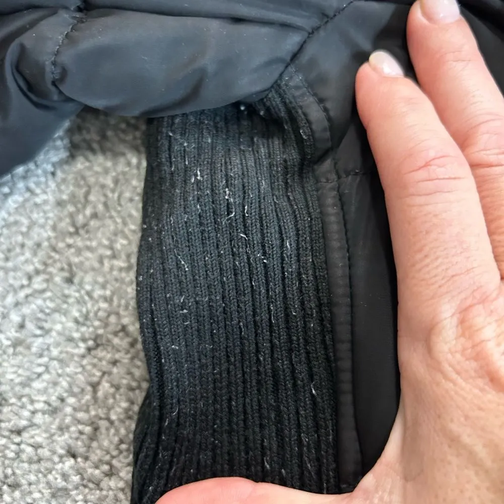 Calvin Klein Black Velvet-Trim Puffer size Medium - Image 16