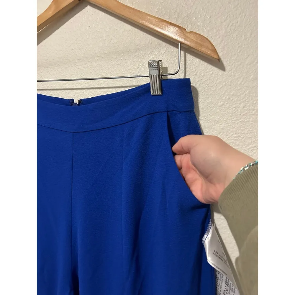 NEW Dress The Population Size Large Flare Pants Blue Business Party Club Preppy - Image 7