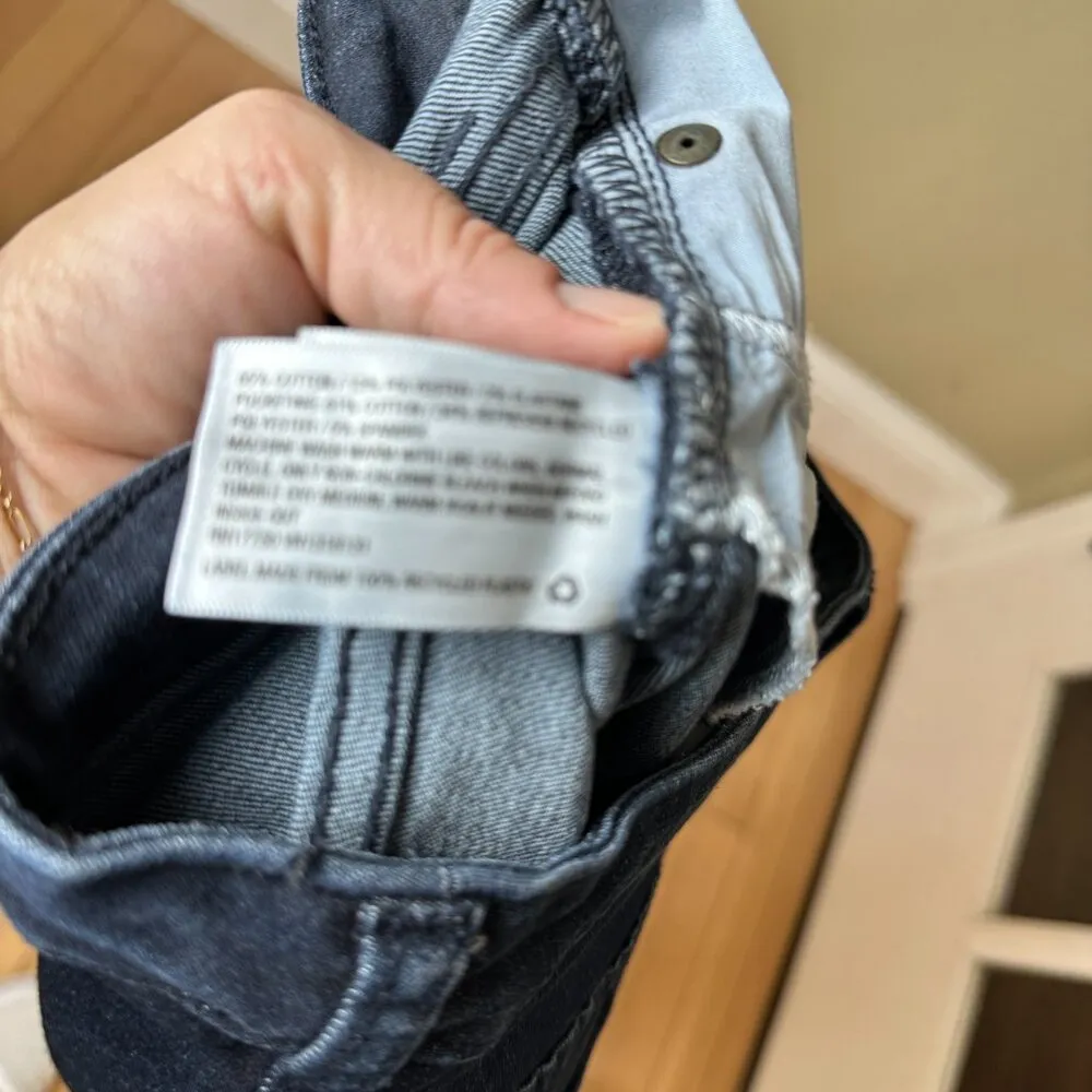 UNIVERSAL THREAD Dark Denim Side Zip Hem Stretch Jeans SIze 4 / 27R - Image 7